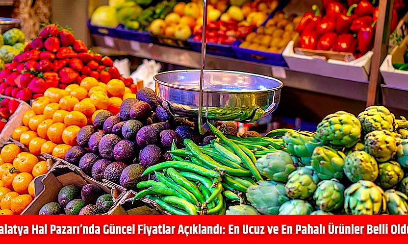 Malatya Hal Pazarı'nda güncel fiyatlar açıklandı: En ucuz ve en pahalı ürünler belli oldu