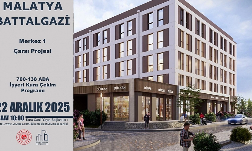 Malatya Merkez Çarşı 1 Projesi'nin Kura Çekimini Canlı izlemek İçin Tıklayın…