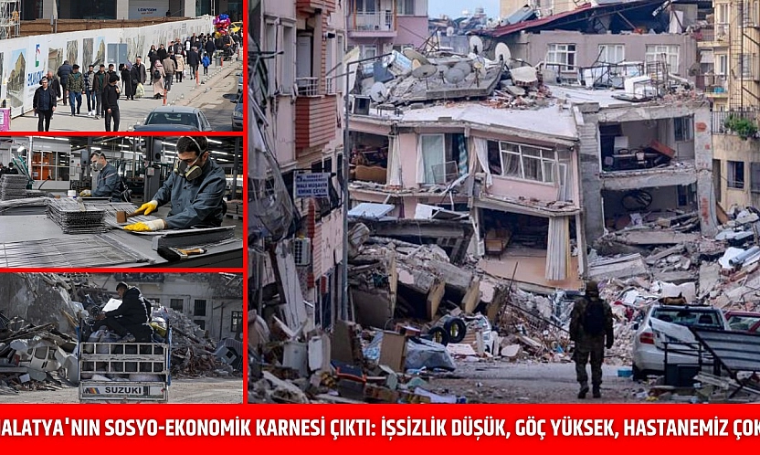 Malatya'nın Sosyo-Ekonomik Karnesi Çıktı: İşsizlik Düşük, Göç Yüksek, Hastanemiz Çok