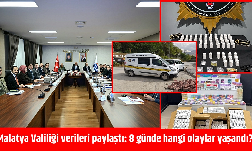 Malatya Valiliği açıkladı: Günlük 62 olay çıkıyor!