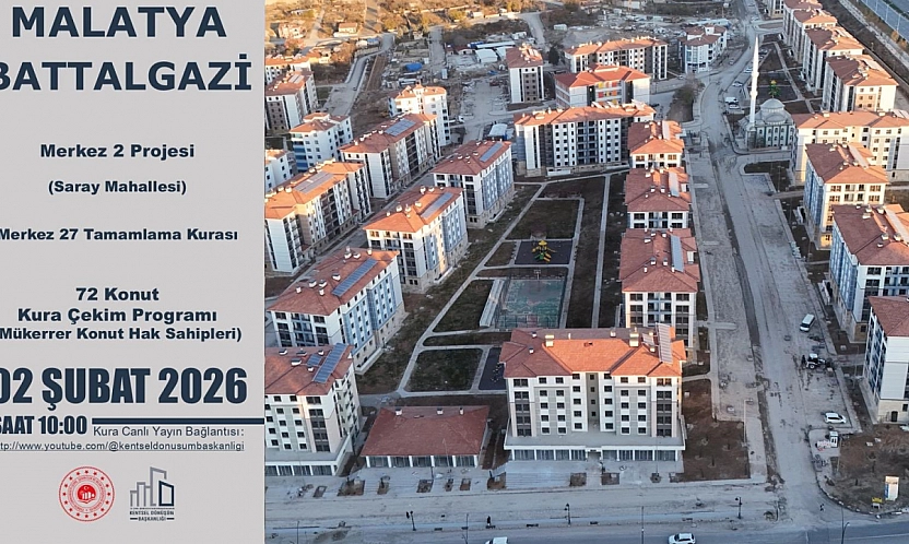 Merkez 2 Projesi 72 konutun kura çekimi başlıyor.. Canlı yayın linki için tıklayın…