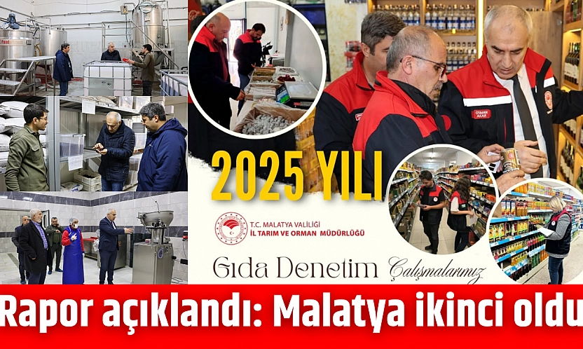 Rapor açıklandı: Malatya ikinci oldu