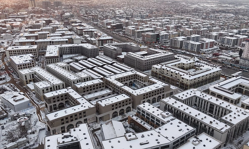 Yeni Malatya çarşısı beyaz örtüyle kartpostallık görüntüler sundu