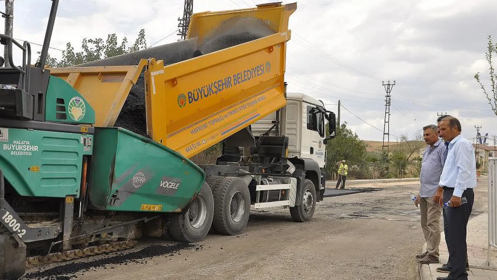 Arguvan'da asfalt çalışmaları 