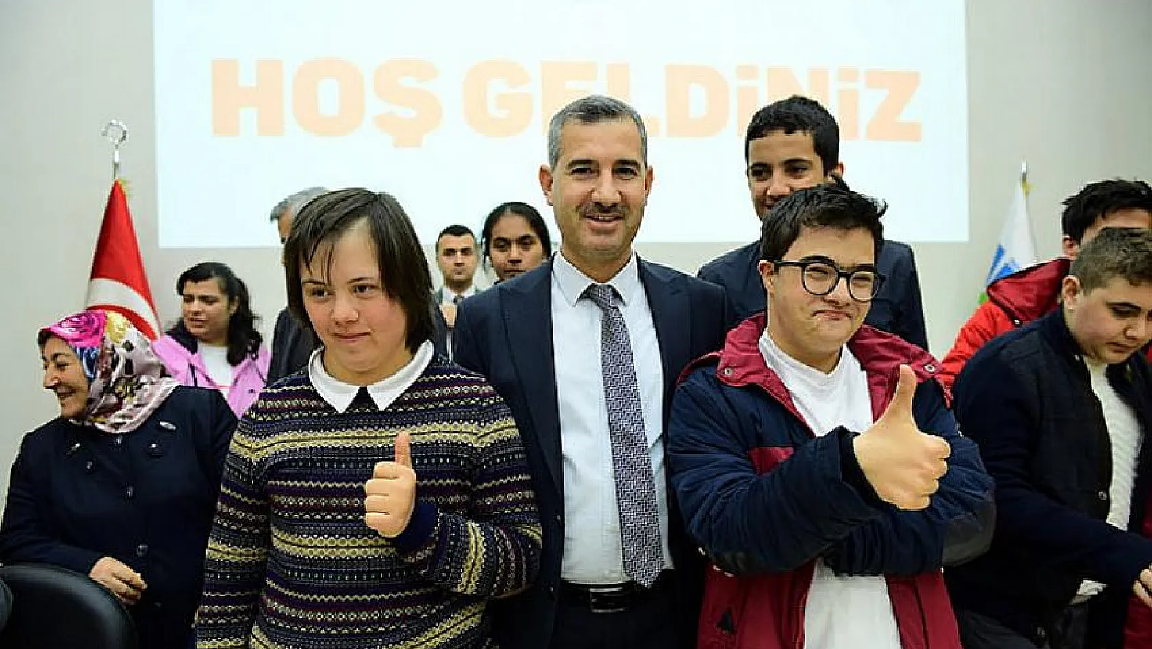 Başkan Çınar özel sporcuları ağırladı 