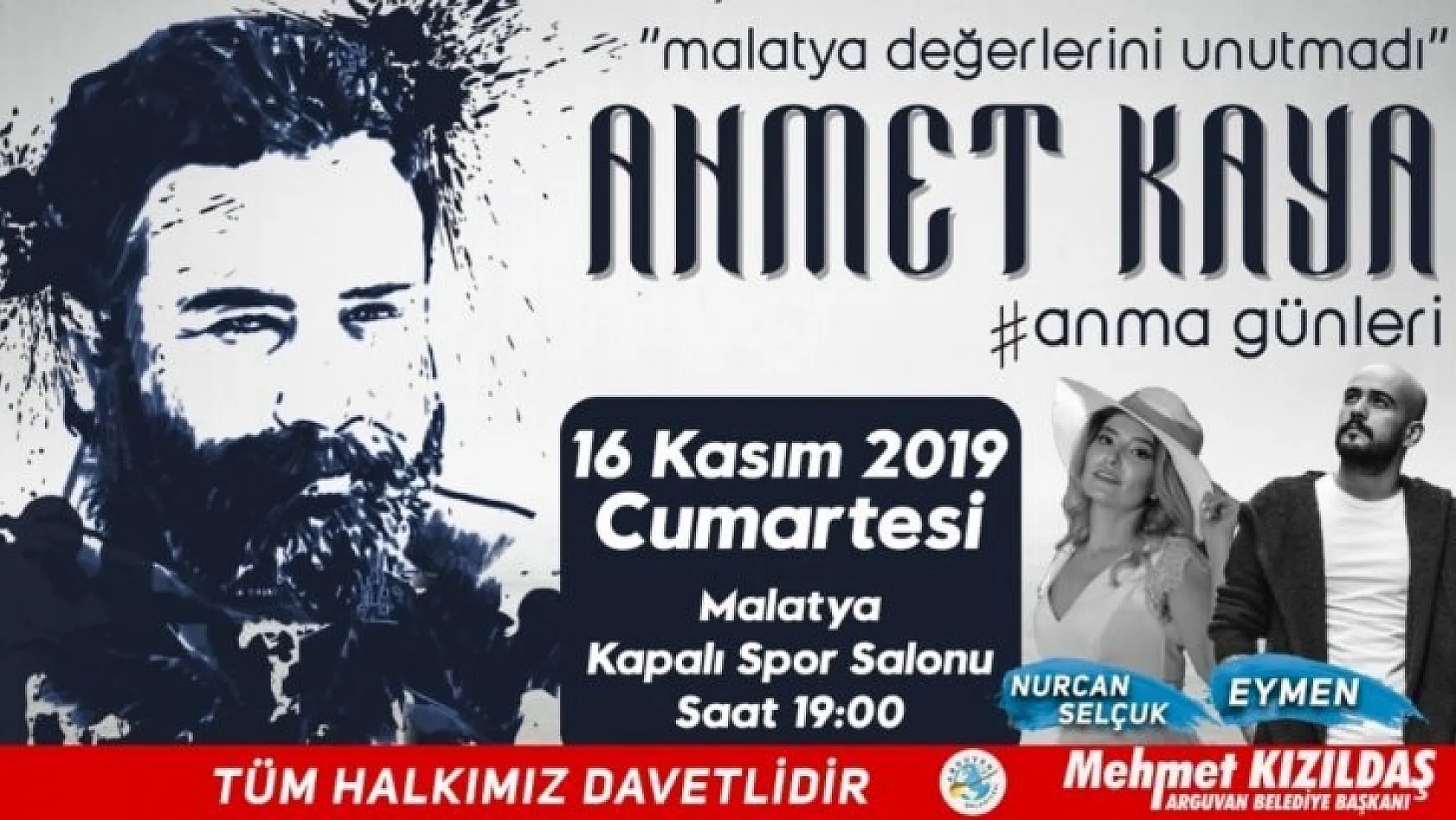 Ahmet Kaya Malatya'da anılacak