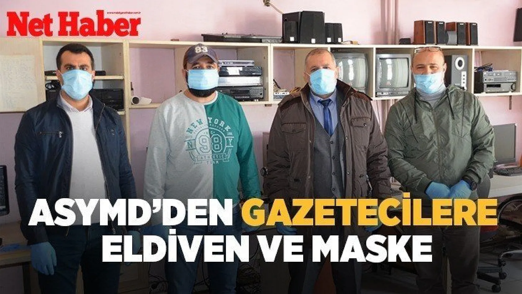ASYMD'den gazetecilere eldiven ve maske