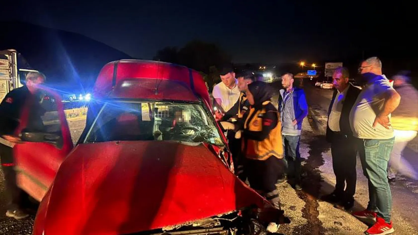 Malatya'da trafik kazası 2 yaralı