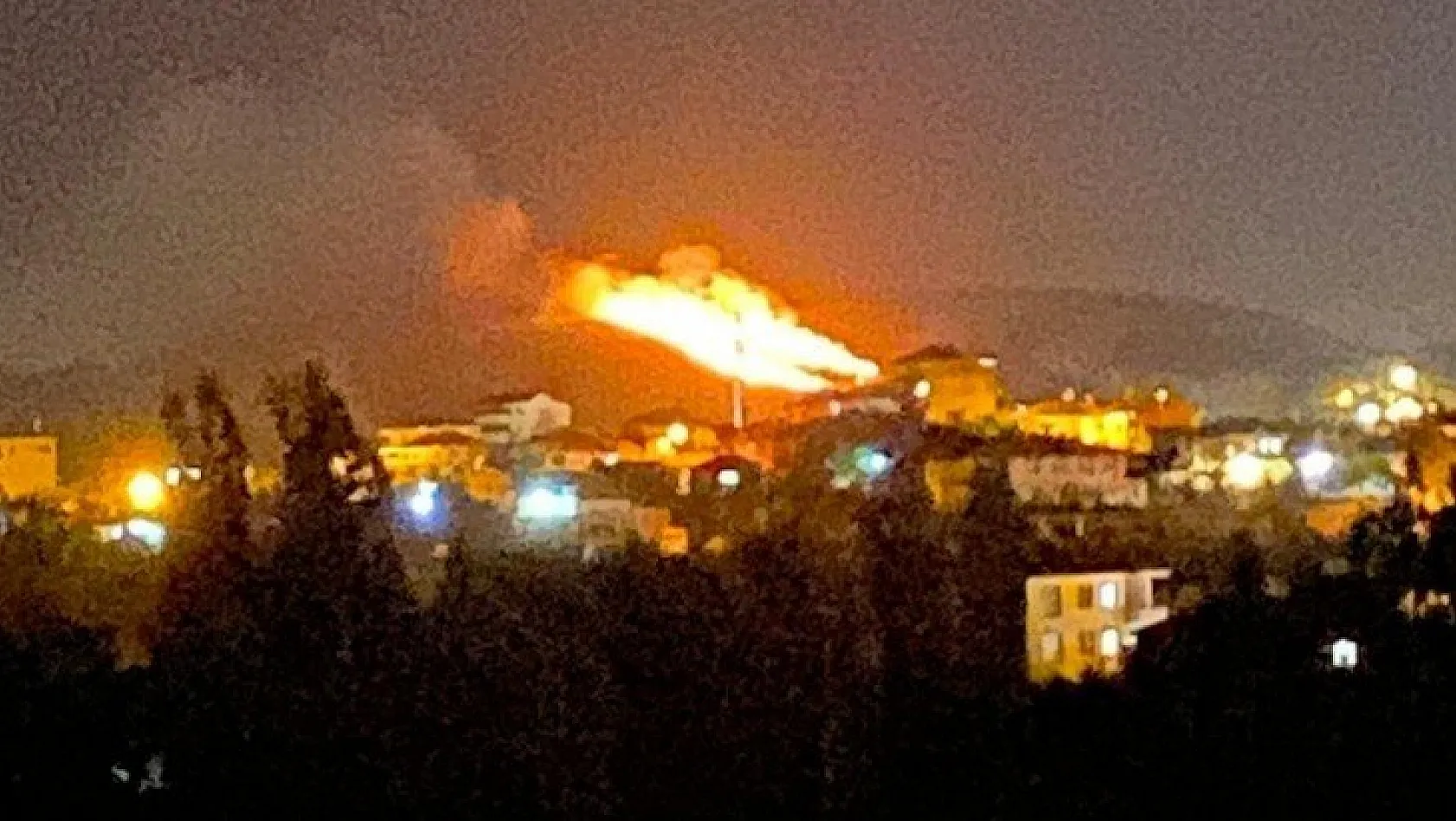 Pınarbaşında yangın