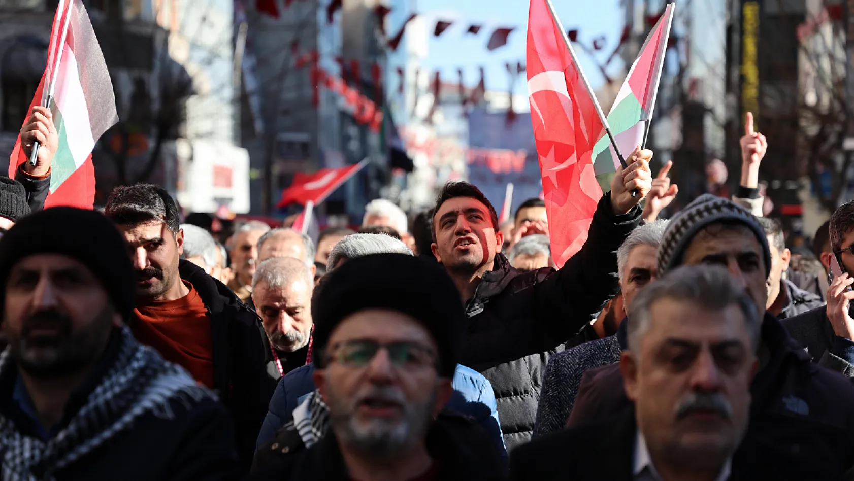 Teröre lanet, Filistin'e destek yürüyüşü