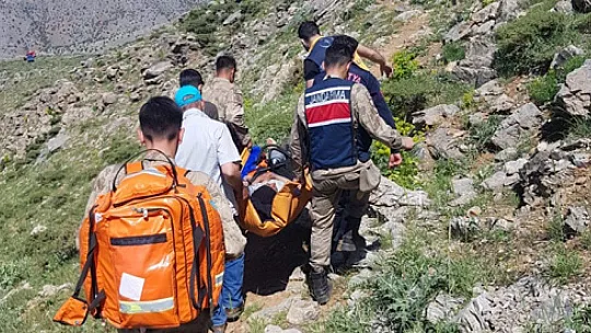 Kayalıklardan düştü