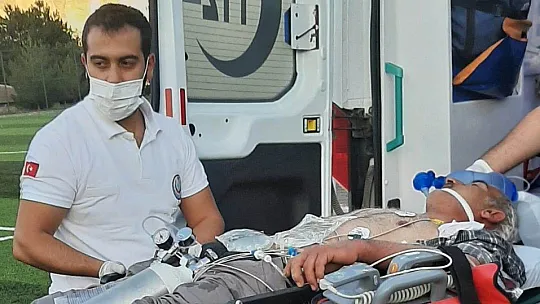 Hava ambulansı ile getirildi