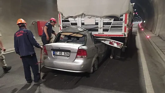 Erkenek Tüneli'nde kaza