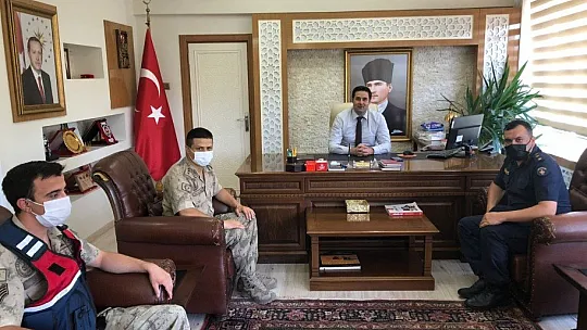 Kaymakamı ziyaret ettiler