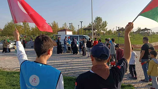 Malatya'da Filistin'e destek yürüyüşü
