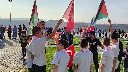 Malatya'da Filistin'e destek yürüyüşü