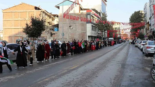 Malatya'da Gazze zinciri oluşturuldu