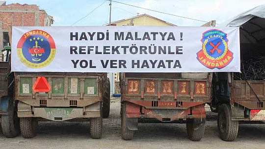 Jandarmadan reflektör kullanımına dikkat