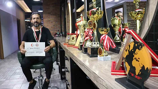 Depremzede kuaför dünya şampiyonu