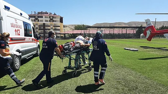 Helikopterle getirildi