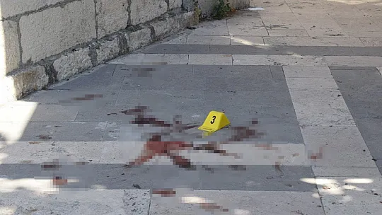 Kaçarken düştü