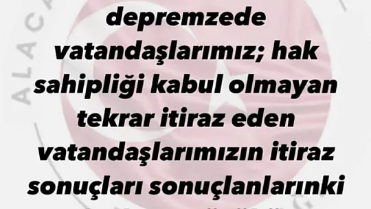 Malatya'da hak sahipliği itiraz sonuçları açıklandı