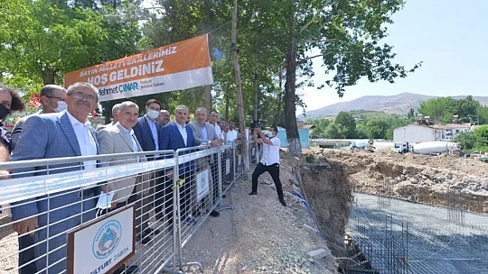 Güreş sahasının temeli atıldı