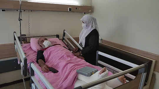 Hava ambulansı yetişti