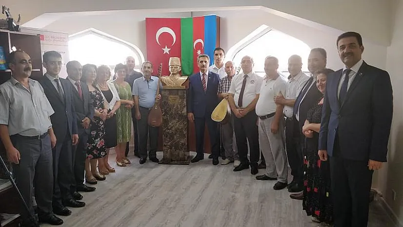 Bakü'de Nuru Paşanın büstü açıldı