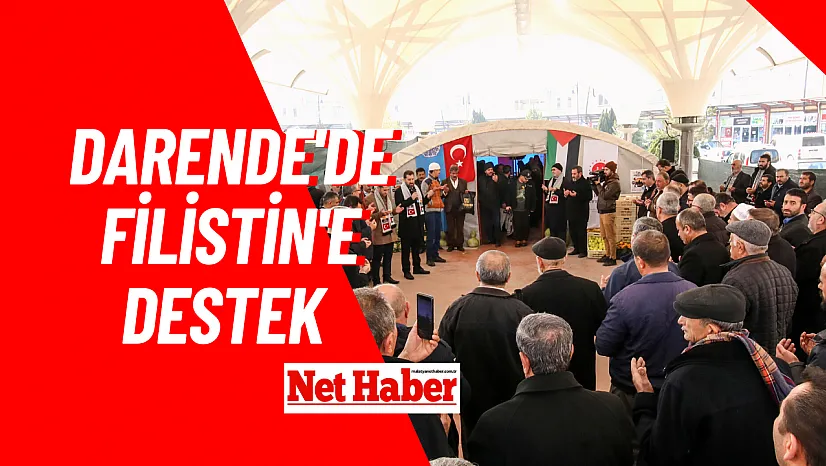 Darende'de Filistin'e destek
