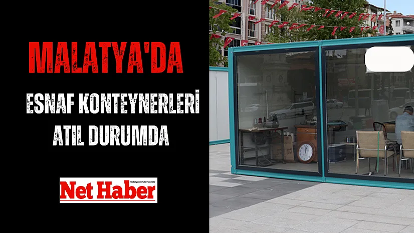 Esnaf konteynerleri atıl durumda