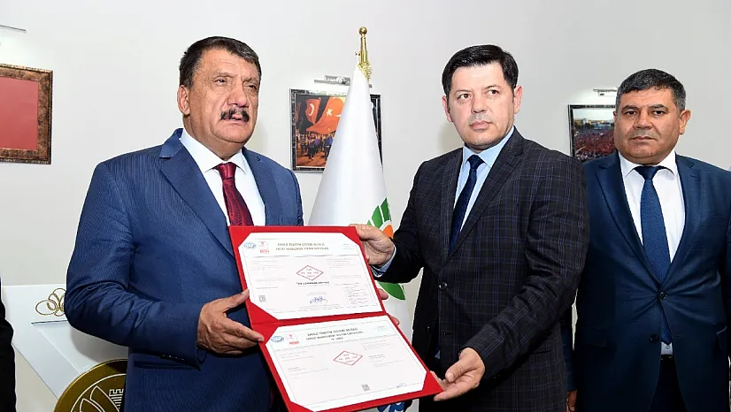 Büyükşehir'e enerji yönetim sistemi belgesi